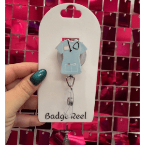 Blue Scrub Badge Reel - My Vinyl Craft