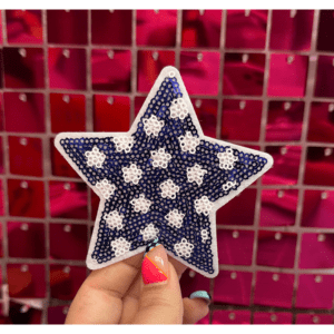 Blue Stars Iron On Patch - My Vinyl Craft