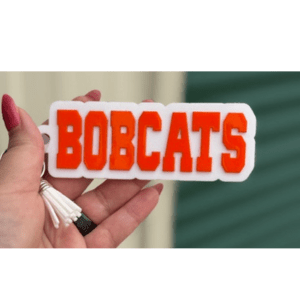 Bobcats Acrylic Keychain - My Vinyl Craft