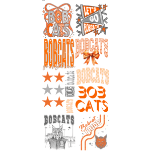 Bobcats Spiritwear Pre - Made Gangsheet - My Vinyl Craft