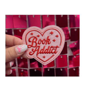 Book Addict Iron On Patch - My Vinyl Craft