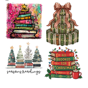 Book Christmas Mini Pre-Made DTF Gangsheet - My Vinyl Craft