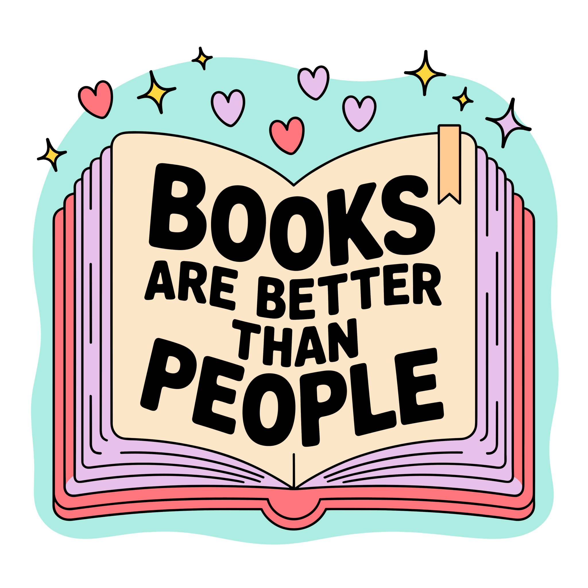 Books Are Better Small UV DTF - My Vinyl Craft