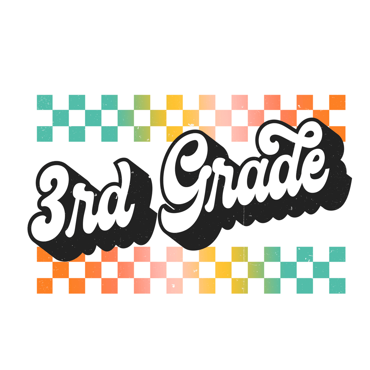 Bright Checkered PreK 5th Grade DTF Transfer My Vinyl Craft bright-checkered-prek-5th-grade-dtf-transfer-my-vinyl-craft