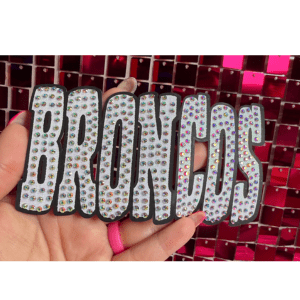 Broncos Oversize Hat Rhinestone Transfer - My Vinyl Craft