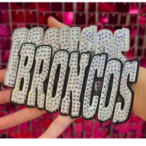 Broncos Oversize Hat Rhinestone Transfer - My Vinyl Craft