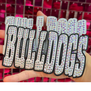 Bulldogs Oversize Hat Rhinestone Transfer - My Vinyl Craft