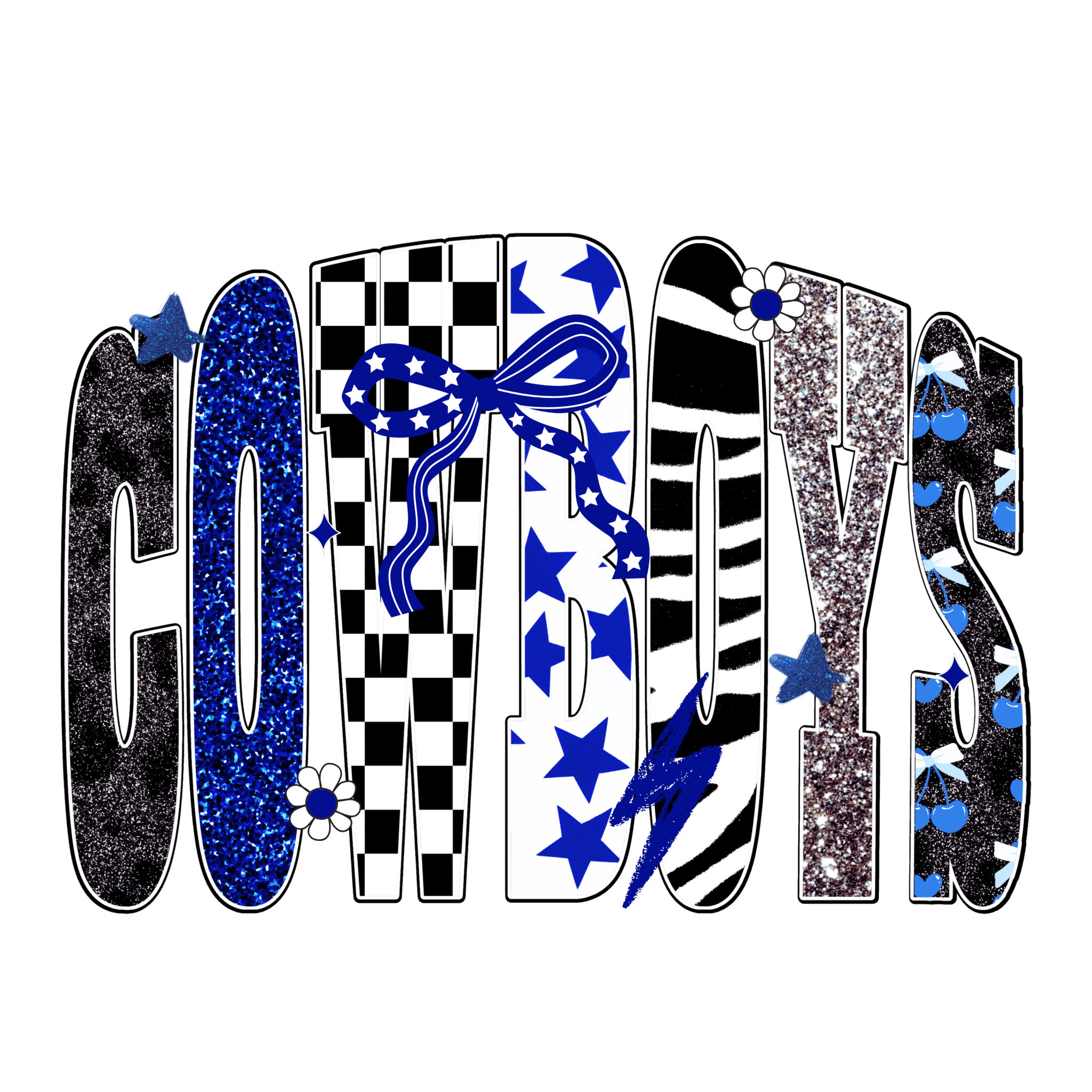 C6 - Preppy Cowboys DTF Transfer - My Vinyl Craft