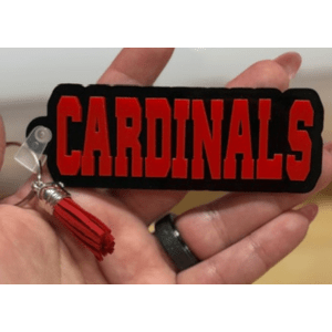 Cardinals Acrylic Keychain - My Vinyl Craft