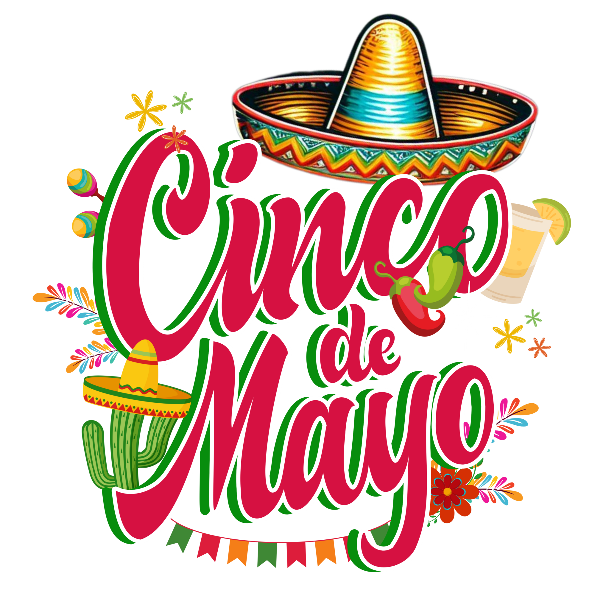 CD7 - Cinco De Mayo DTF Transfer - My Vinyl Craft