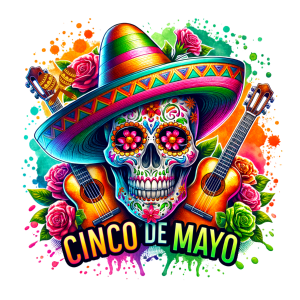 CD8 - Skull Cinco DTF Transfer - My Vinyl Craft