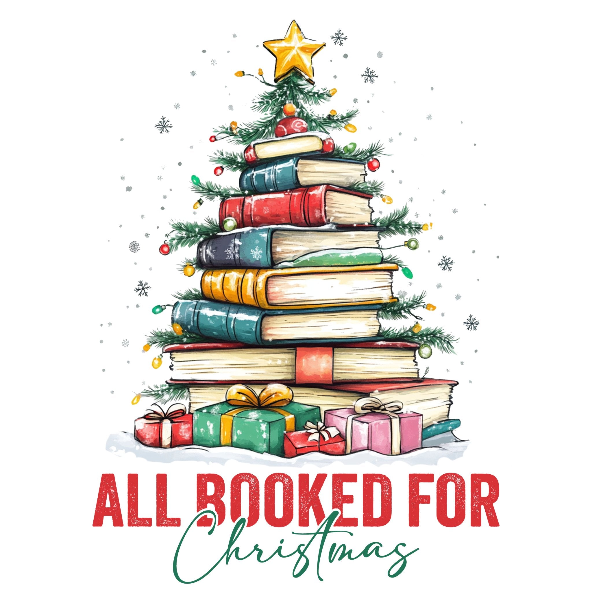 CH16 - Book Tree DTF Transfer - My Vinyl Craft