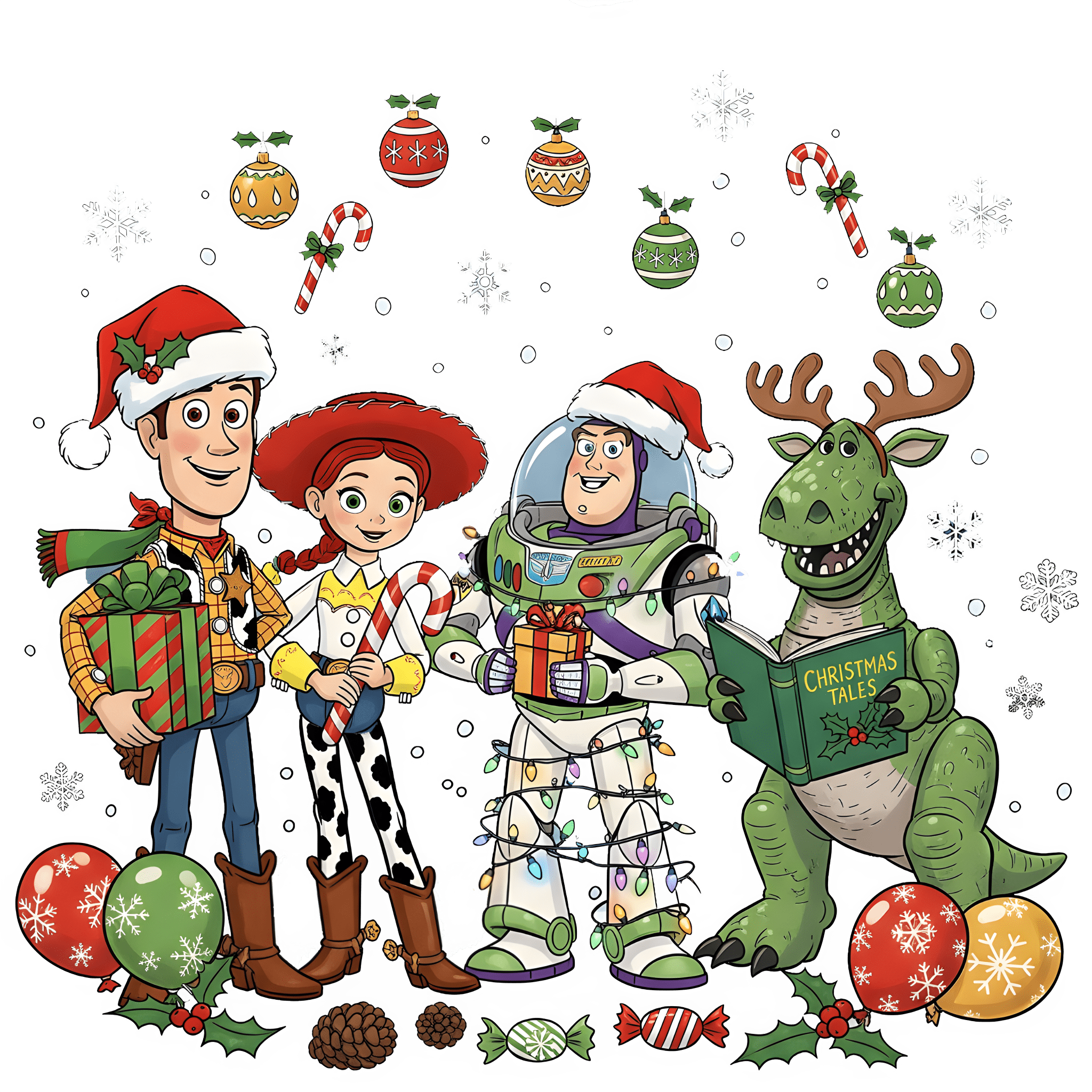 CH22 - Toy Story Christmas DTF Transfer - My Vinyl Craft