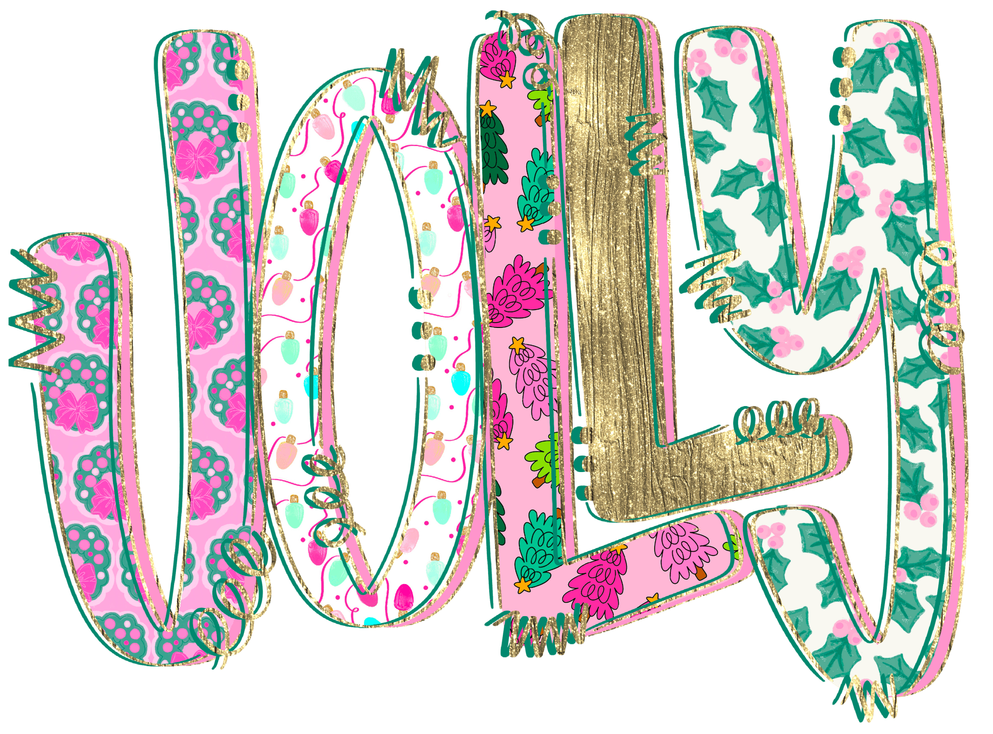 CH4 - Jolly Pattern DTF Transfer - My Vinyl Craft
