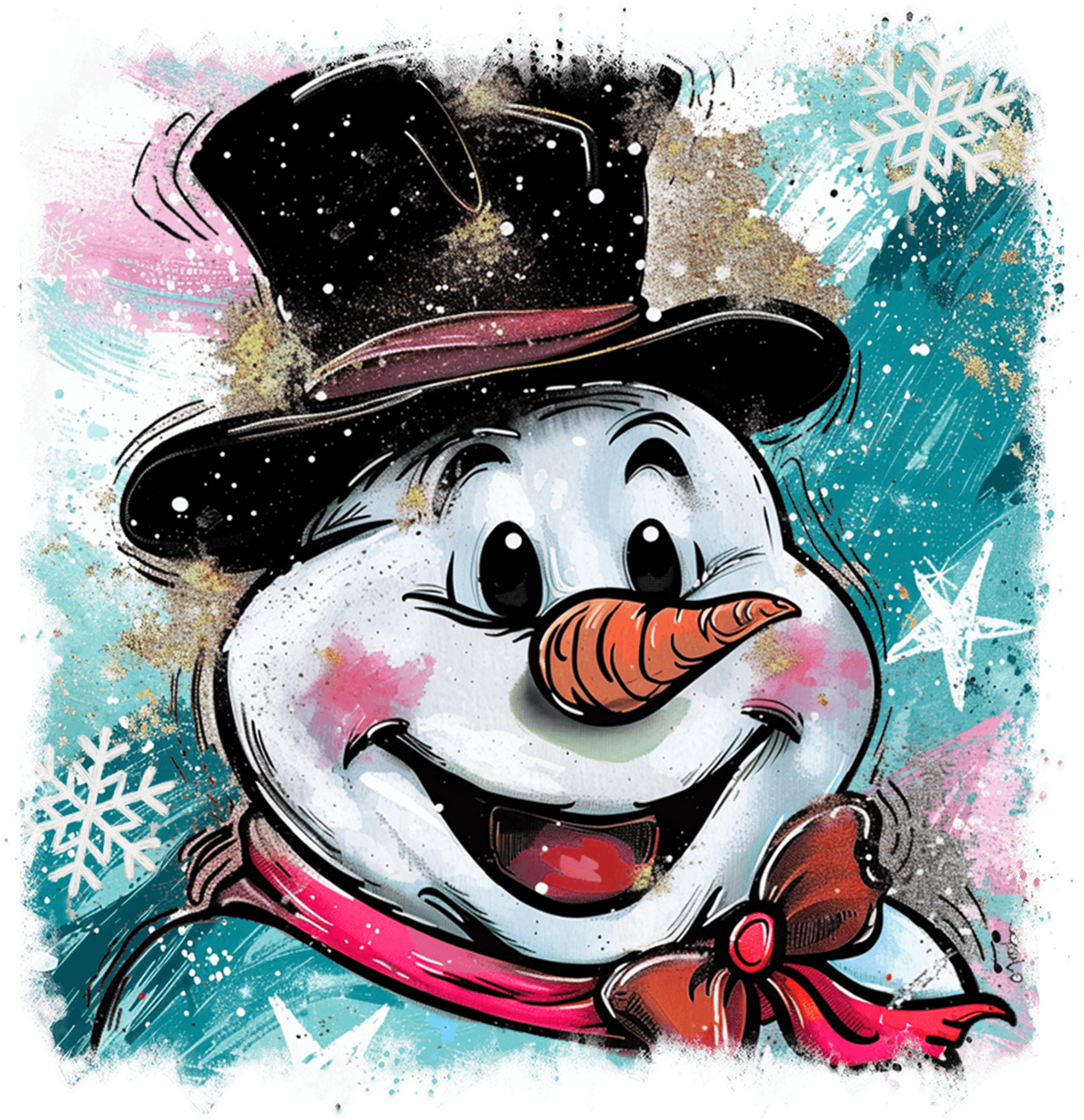 CH57 - Frosty DTF Transfer - My Vinyl Craft