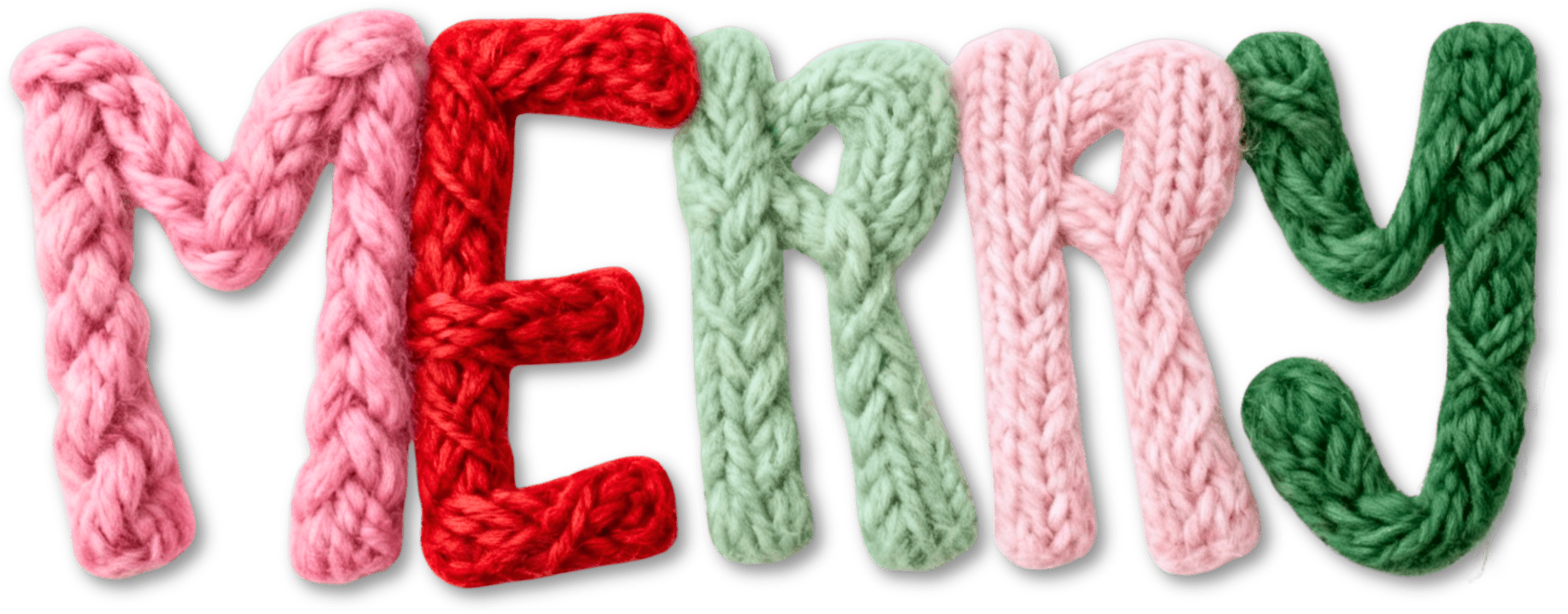 CH59 - Faux Yarn Merry DTF Transfer - My Vinyl Craft