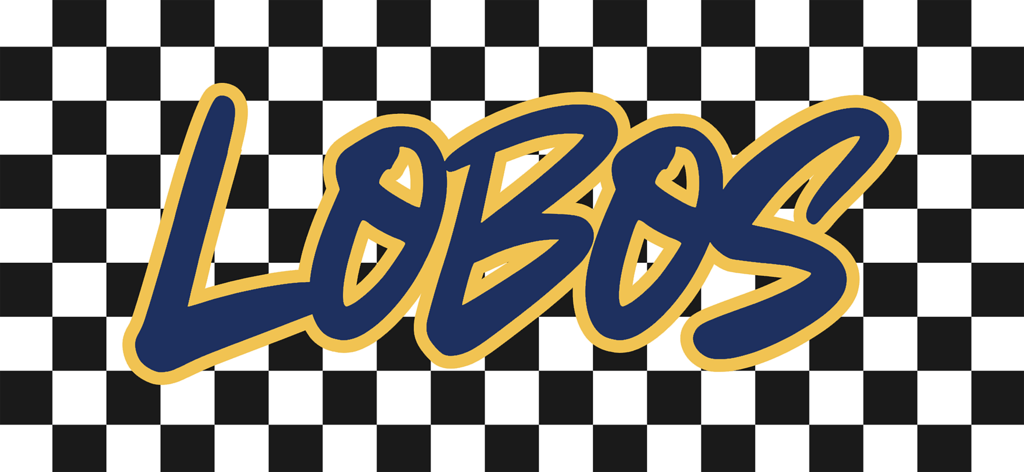 Checkered Mascot DTF Transfers - My Vinyl Craft