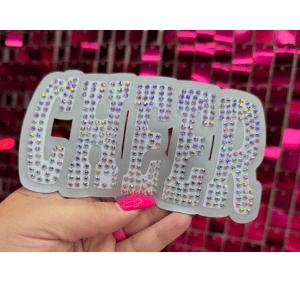 Cheer Oversize Hat Rhinestone Transfer - My Vinyl Craft