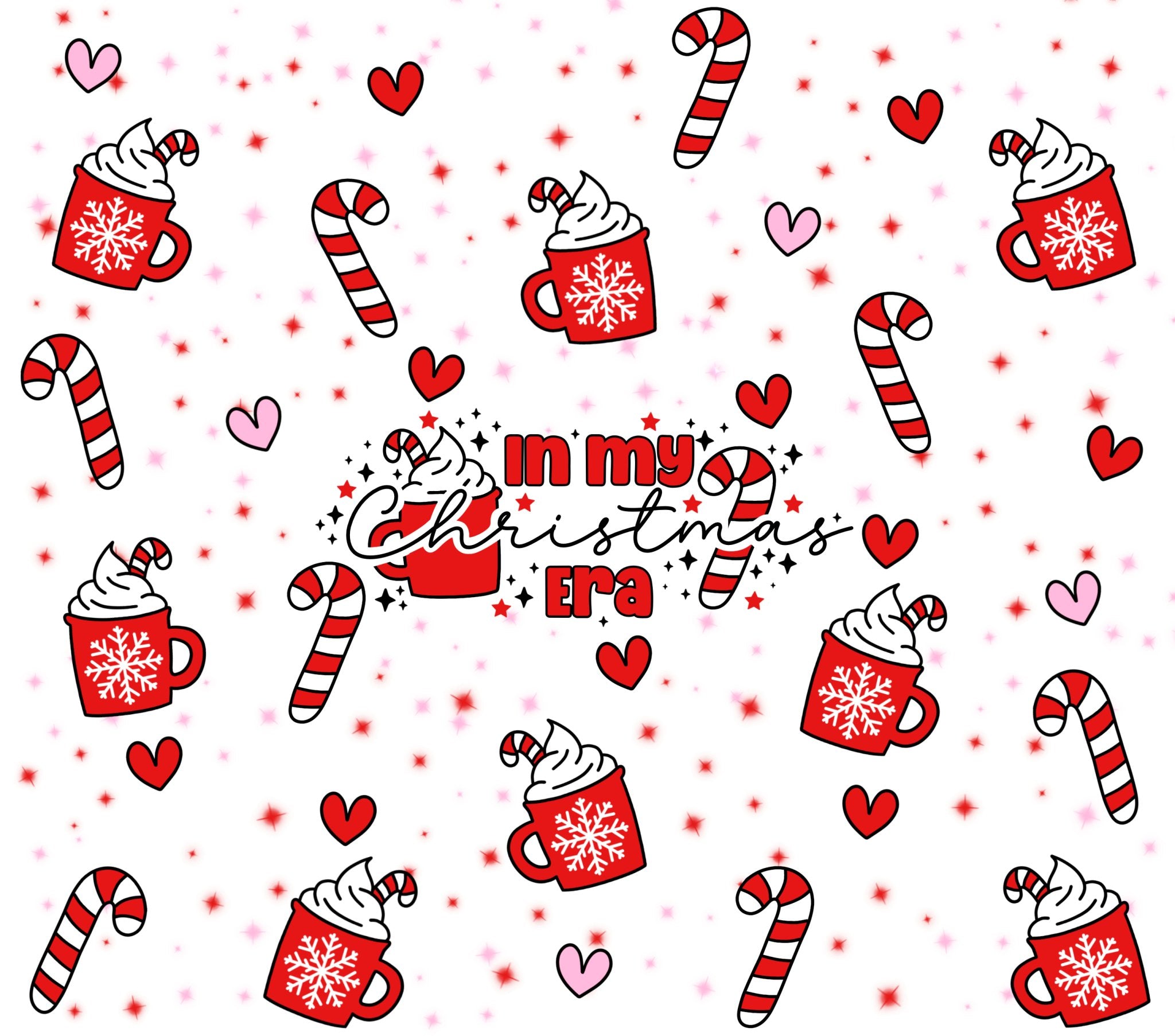 Christmas Era UV DTF Cup Wrap - My Vinyl Craft