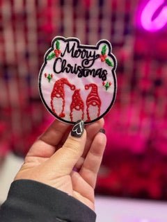 Christmas Gnomes Iron On Patch - My Vinyl Craft