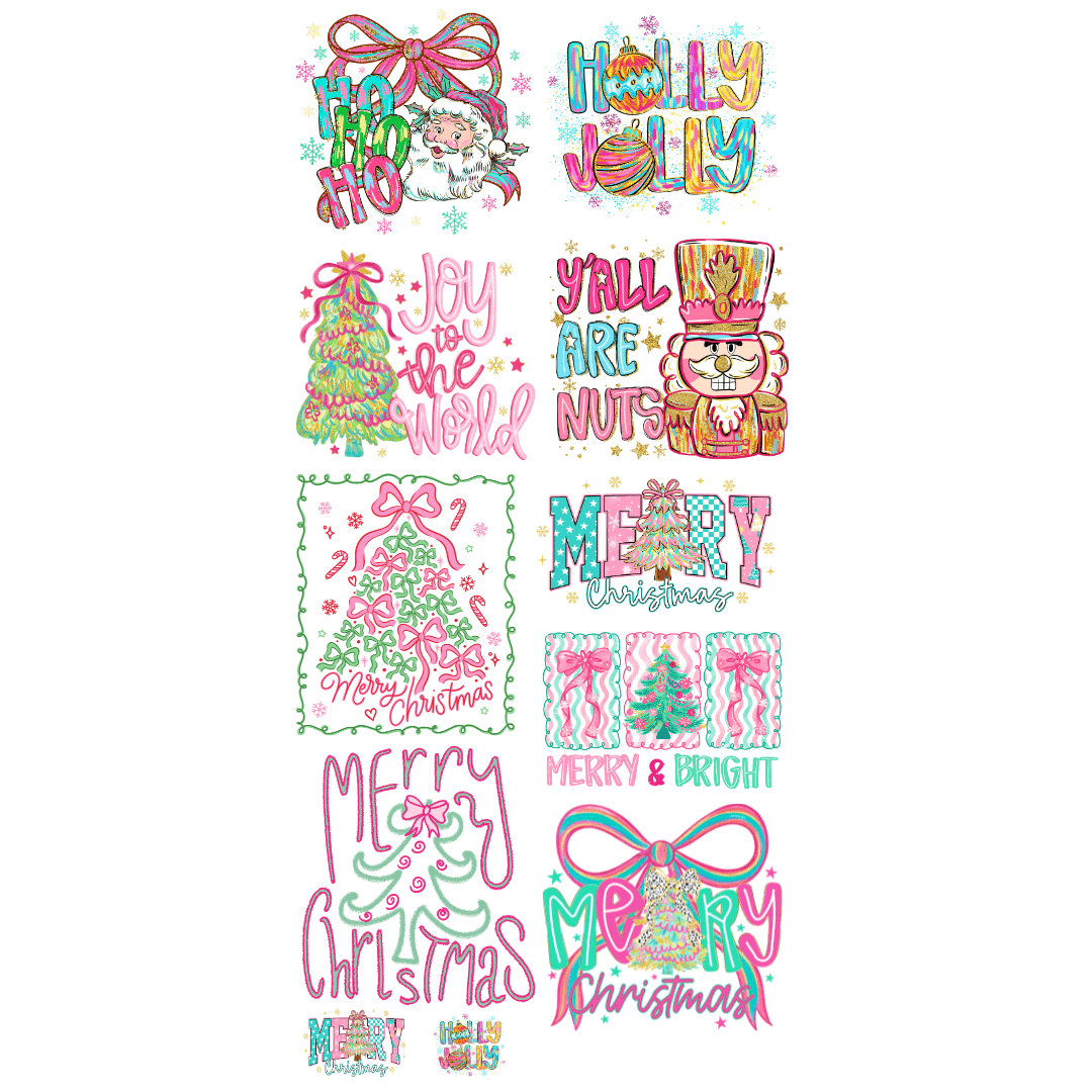 Christmas Pre - Made DTF Gangsheet - My Vinyl Craft