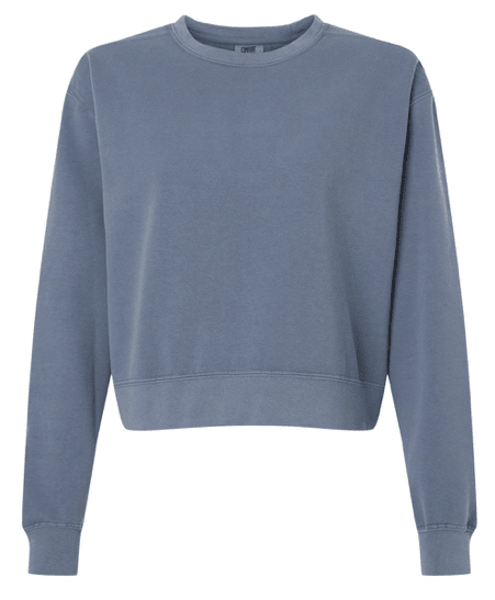 Comfort Color Mid-Length Crewneck Sweatshirt (Crop) - 1566L **PRE-ORDER** - My Vinyl Craft