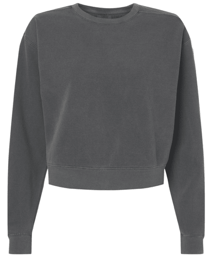 Comfort Color Mid-Length Crewneck Sweatshirt (Crop) - 1566L **PRE-ORDER** - My Vinyl Craft