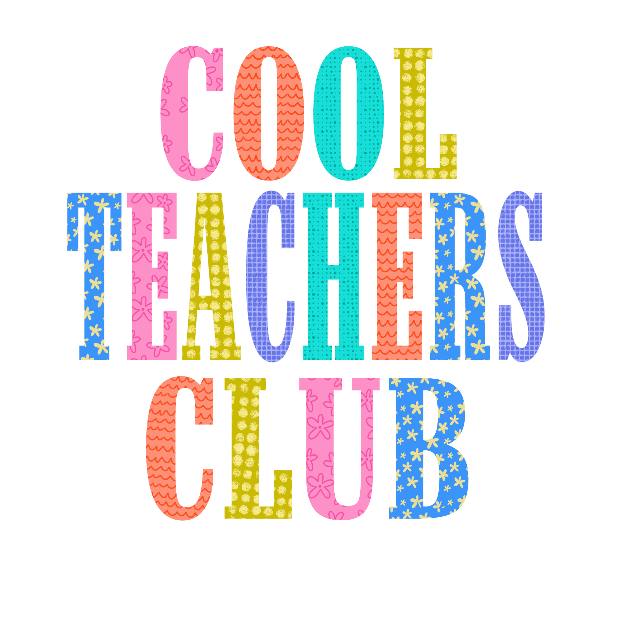 Cool Teachers Club DTF Transfer - My Vinyl Craft