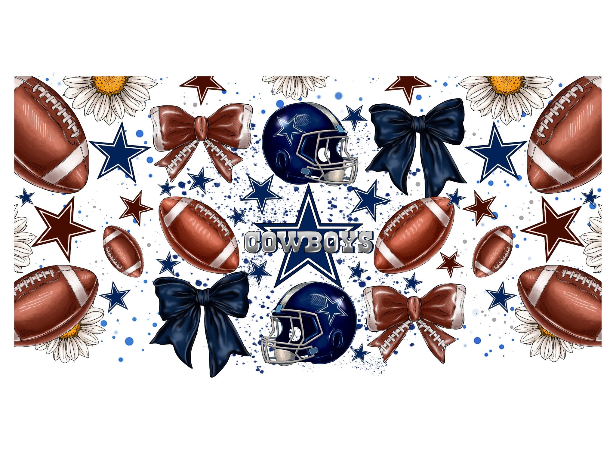 Cowboy Bow UV DTF Cup Wrap - My Vinyl Craft