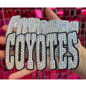 Coyotes Oversize Hat Rhinestone Transfer - My Vinyl Craft