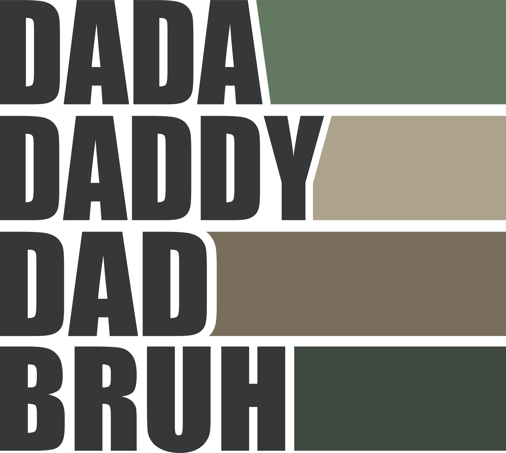 Dad Bruh Green DTF Transfera - My Vinyl Craft