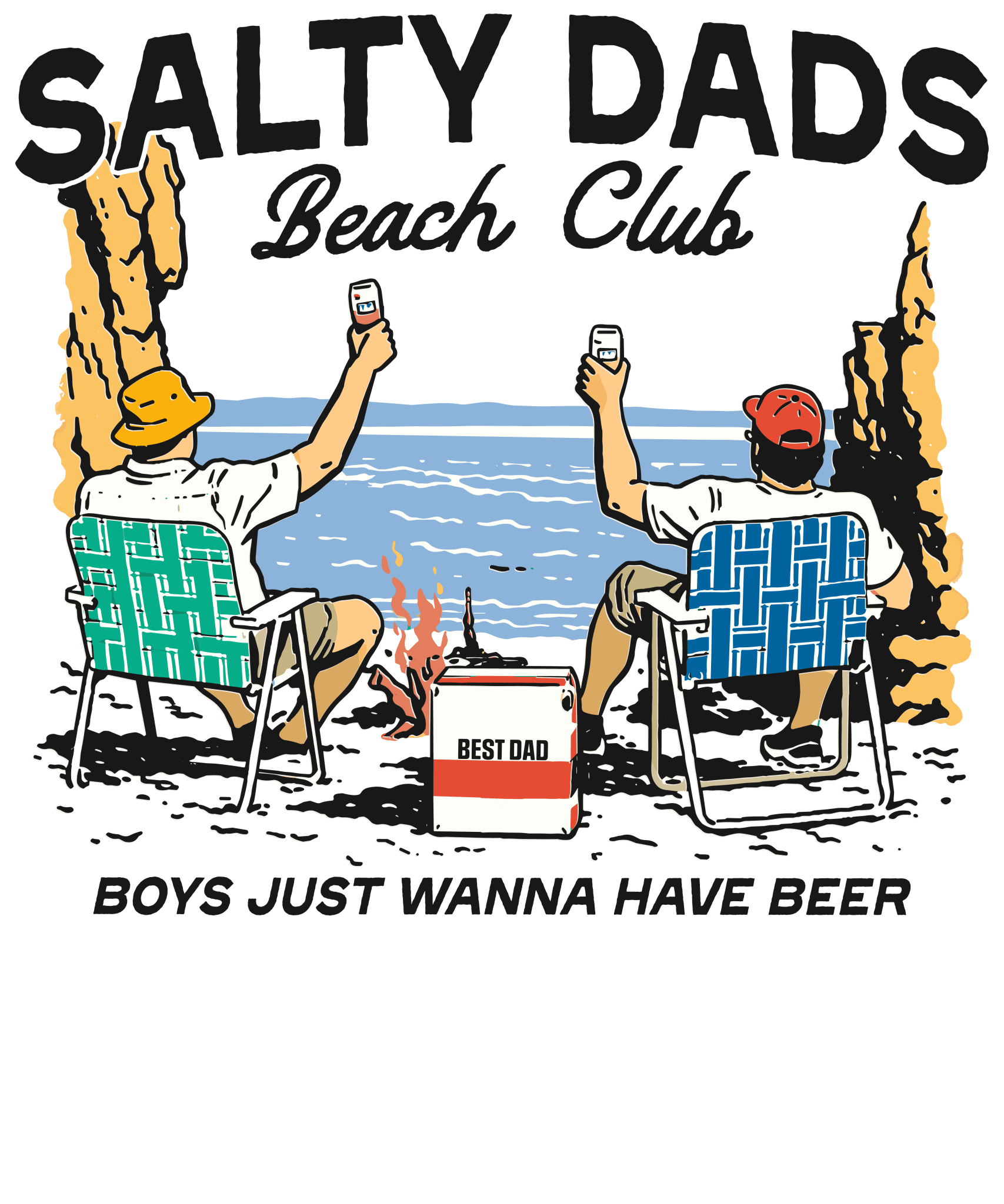 DD7 - Salty Dad Club DTF Transfer - My Vinyl Craft