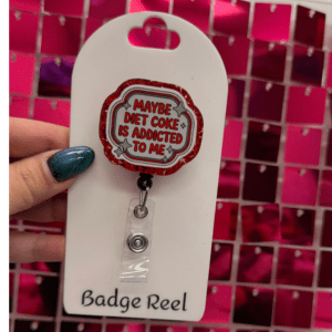 Diet Coke Loves Me Badge Reel - My Vinyl Craft