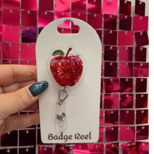Disco Apple Badge Reel - My Vinyl Craft