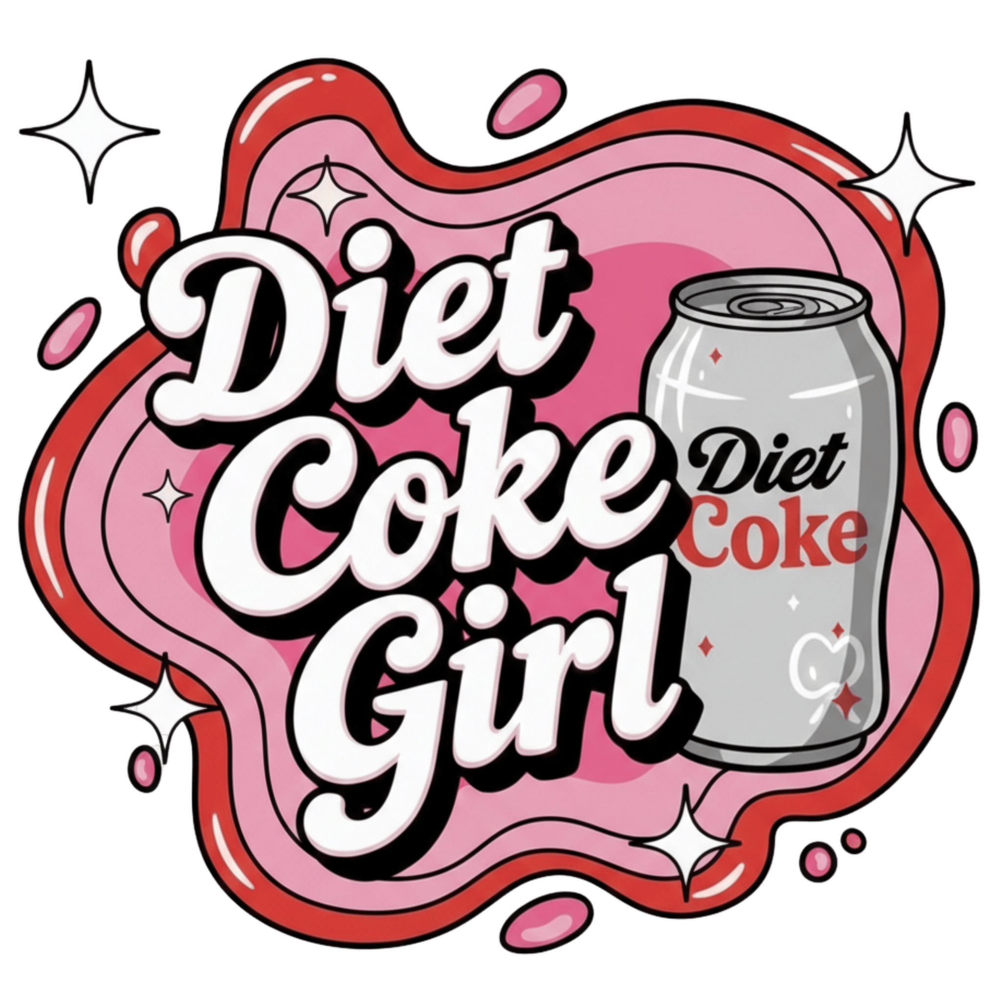 E15 - Diet Soda Girl DTF Transfer - My Vinyl Craft