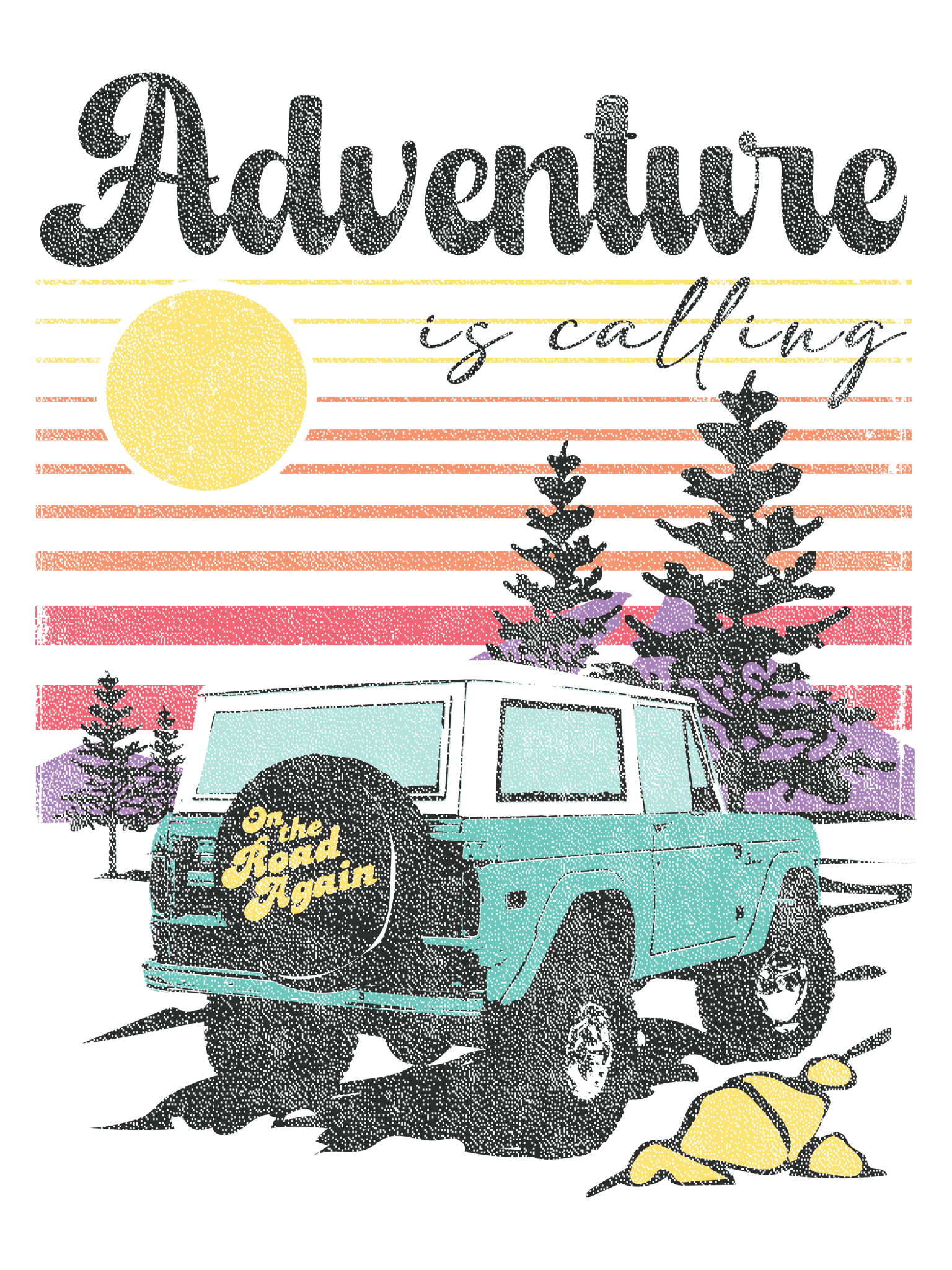 E8 - Adventure Is Calling DTF Transfer - My Vinyl Craft