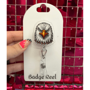 Eagle Mascot Badge Reel - My Vinyl Craft