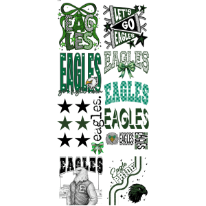 Eagles Spiritwear Pre - Made Gangsheet - My Vinyl Craft
