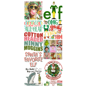 Elf Christmas Pre - Made DTF Gangsheet - My Vinyl Craft