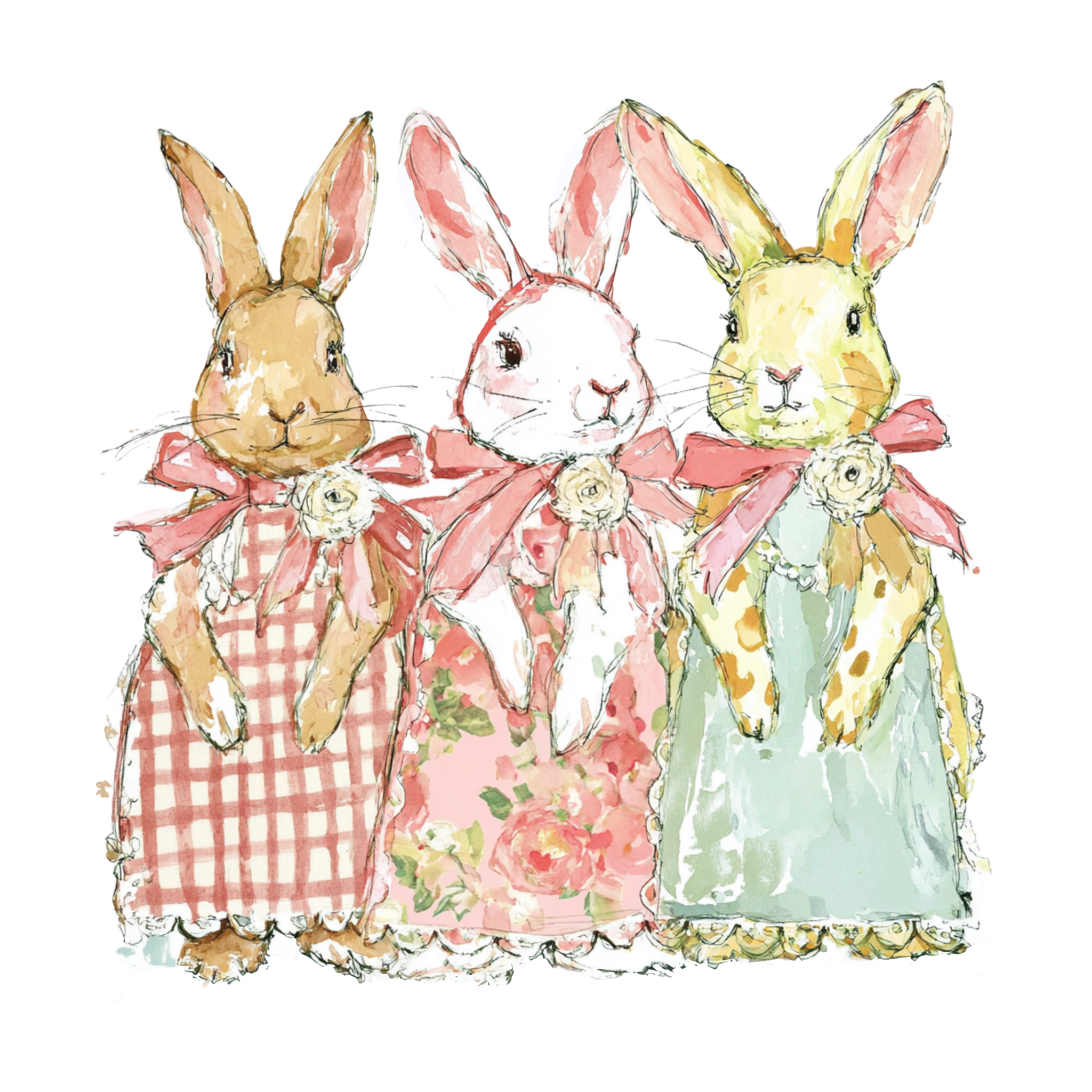 ET12 - Vintage Bunny DTF Transfer - My Vinyl Craft