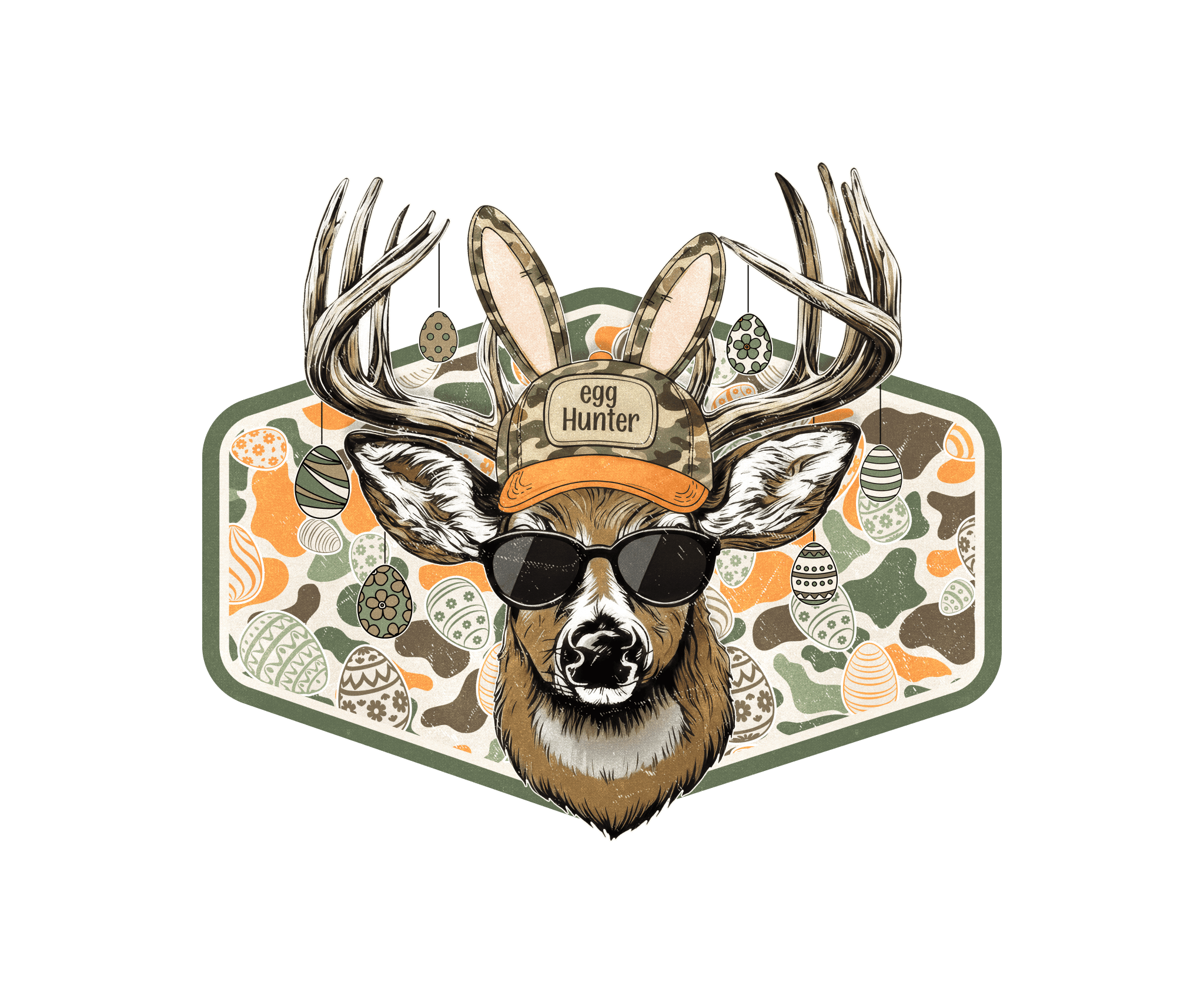ET8 - Egg Hunter Deer DTF Transfer - My Vinyl Craft