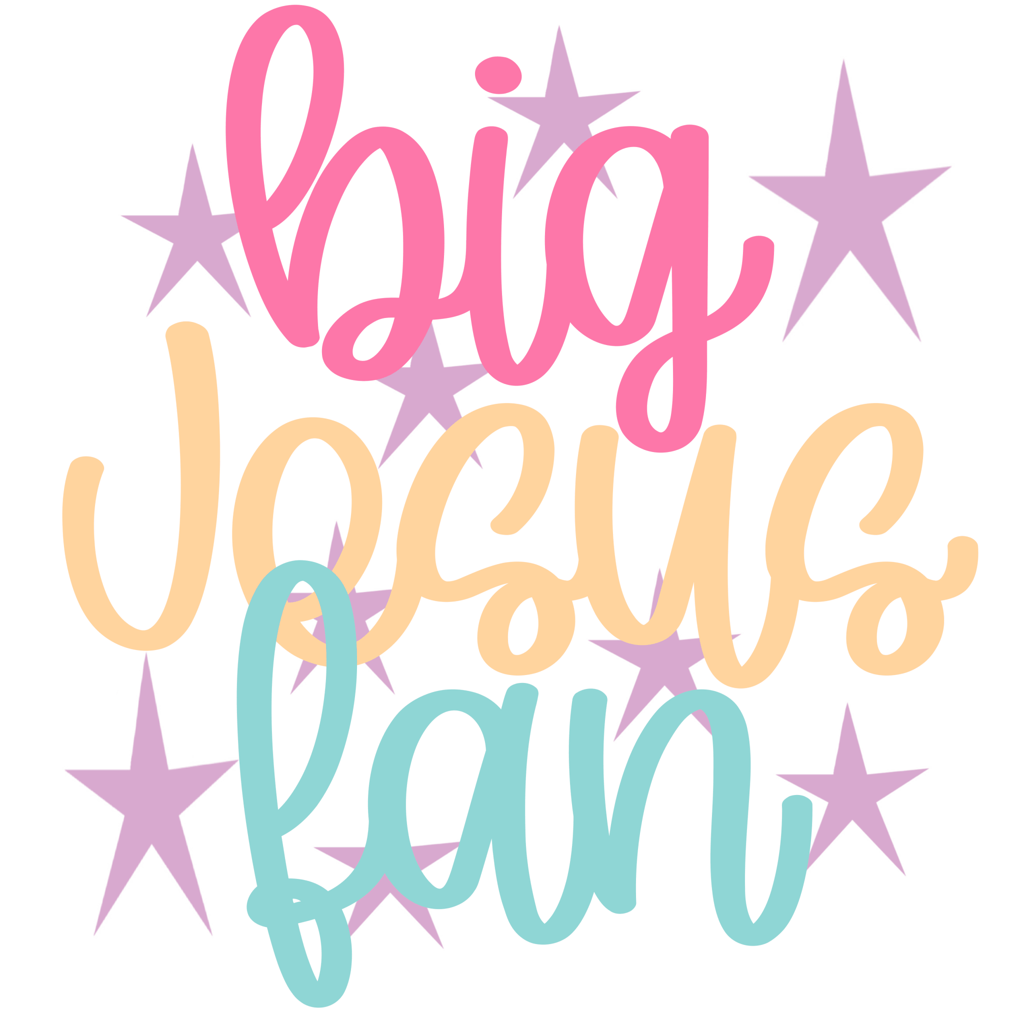 F3 - Big Jesus Fan DTF Transfer - My Vinyl Craft
