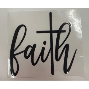 Faith Puff HTV Transfer **PRE - ORDER** - My Vinyl Craft