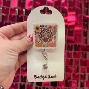 Fall Turkey Badge Reel - My Vinyl Craft