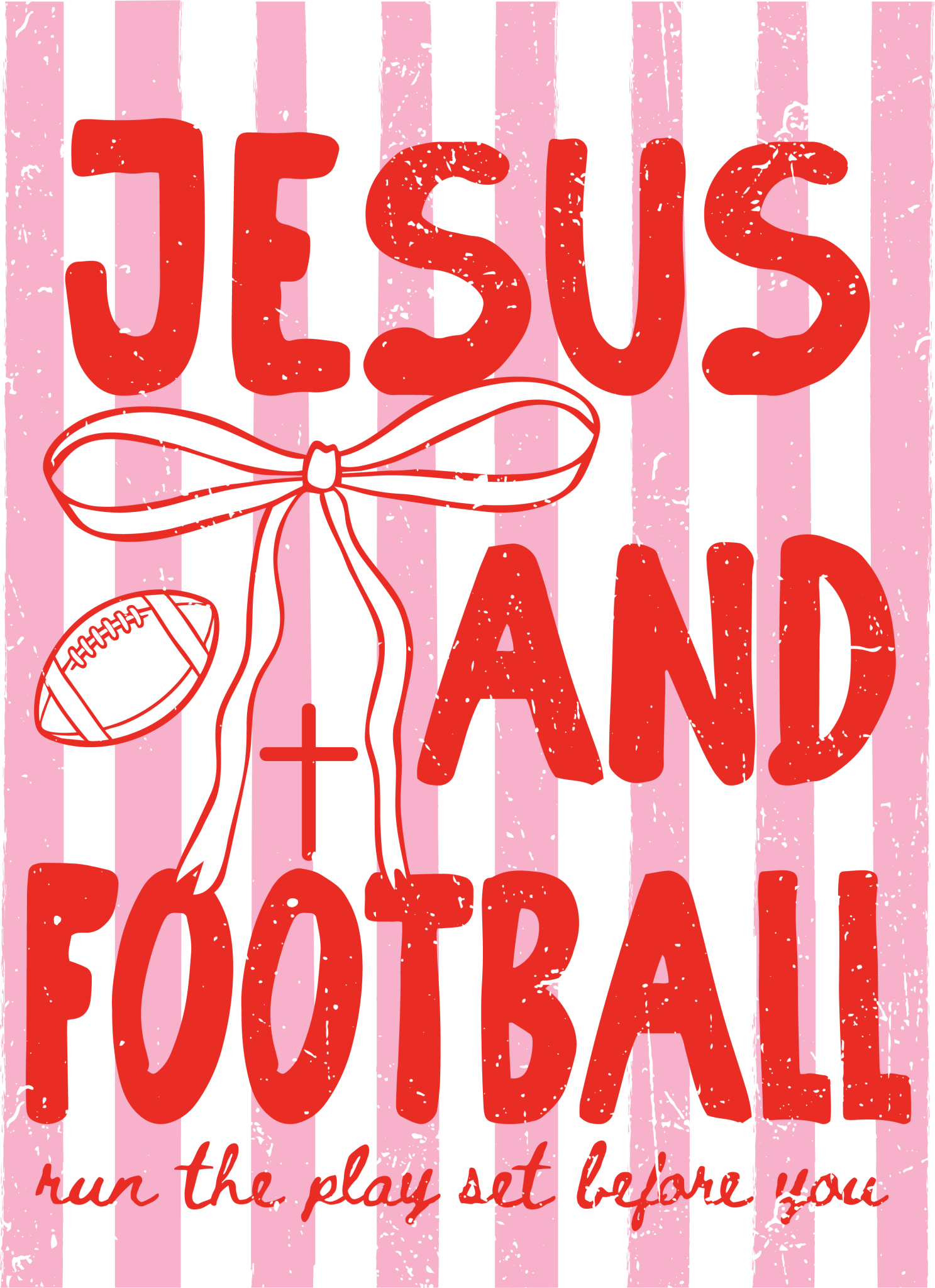 FB9 - Jesus and Football DTF Transfer - My Vinyl Craft