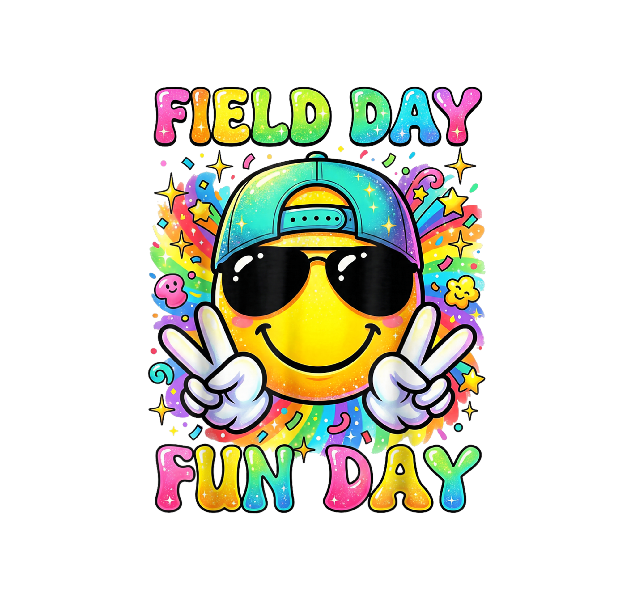 FD3 - Field Day Tye Dye DTF Transfer - My Vinyl Craft