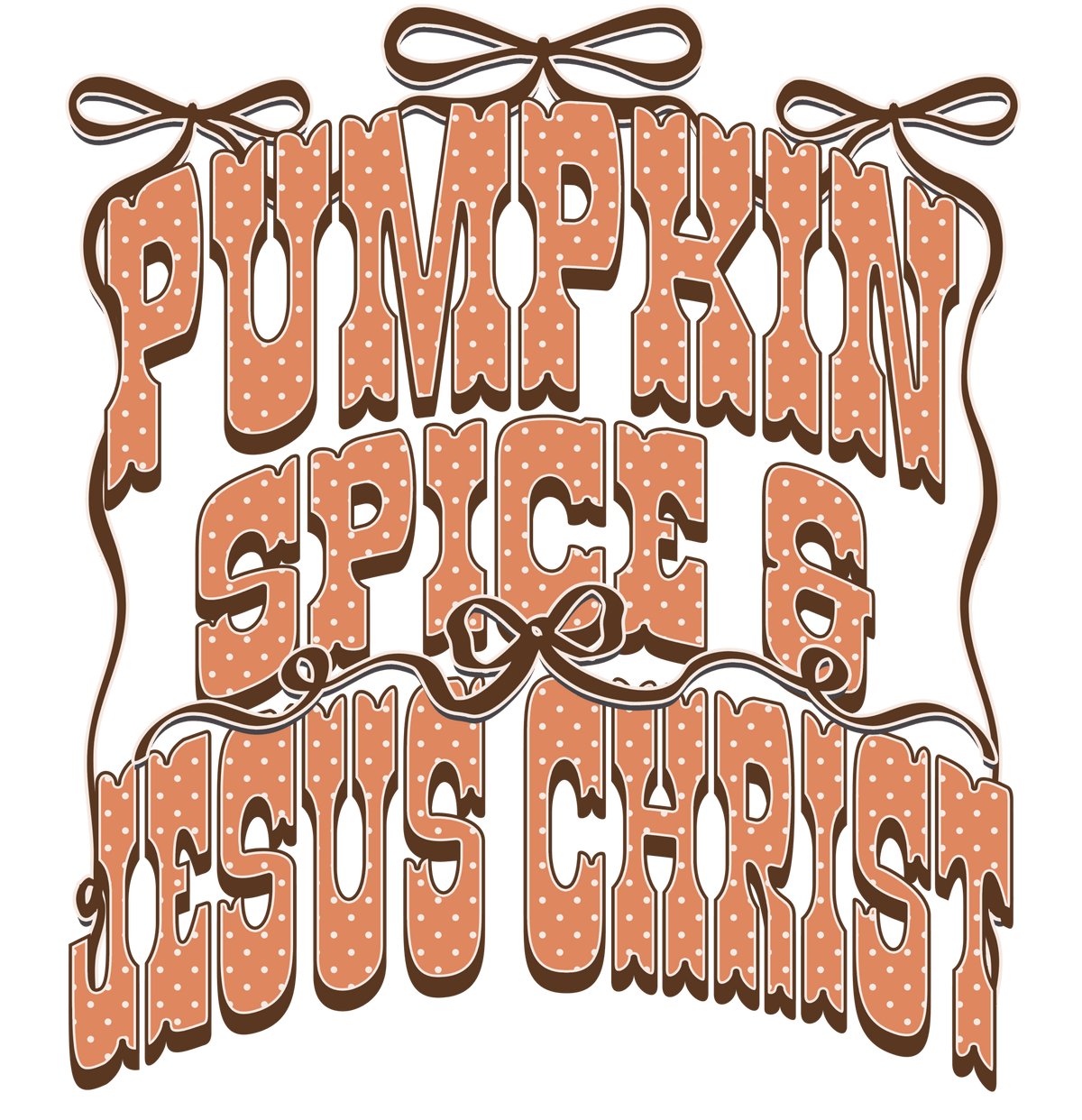 FL12 - Pumpkin and Jesus DTF Transfer - My Vinyl Craft