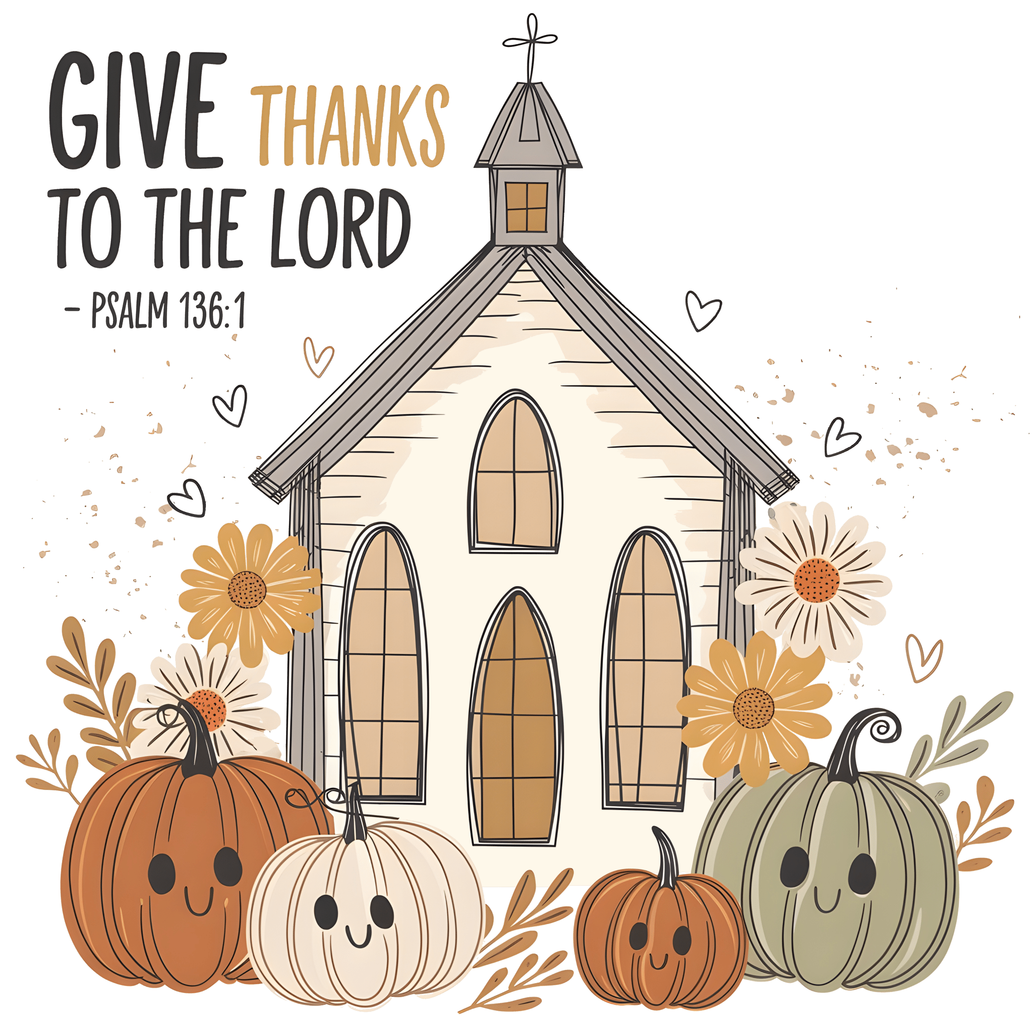 FL17 - Give Thanks Lord DTF Transfer - My Vinyl Craft