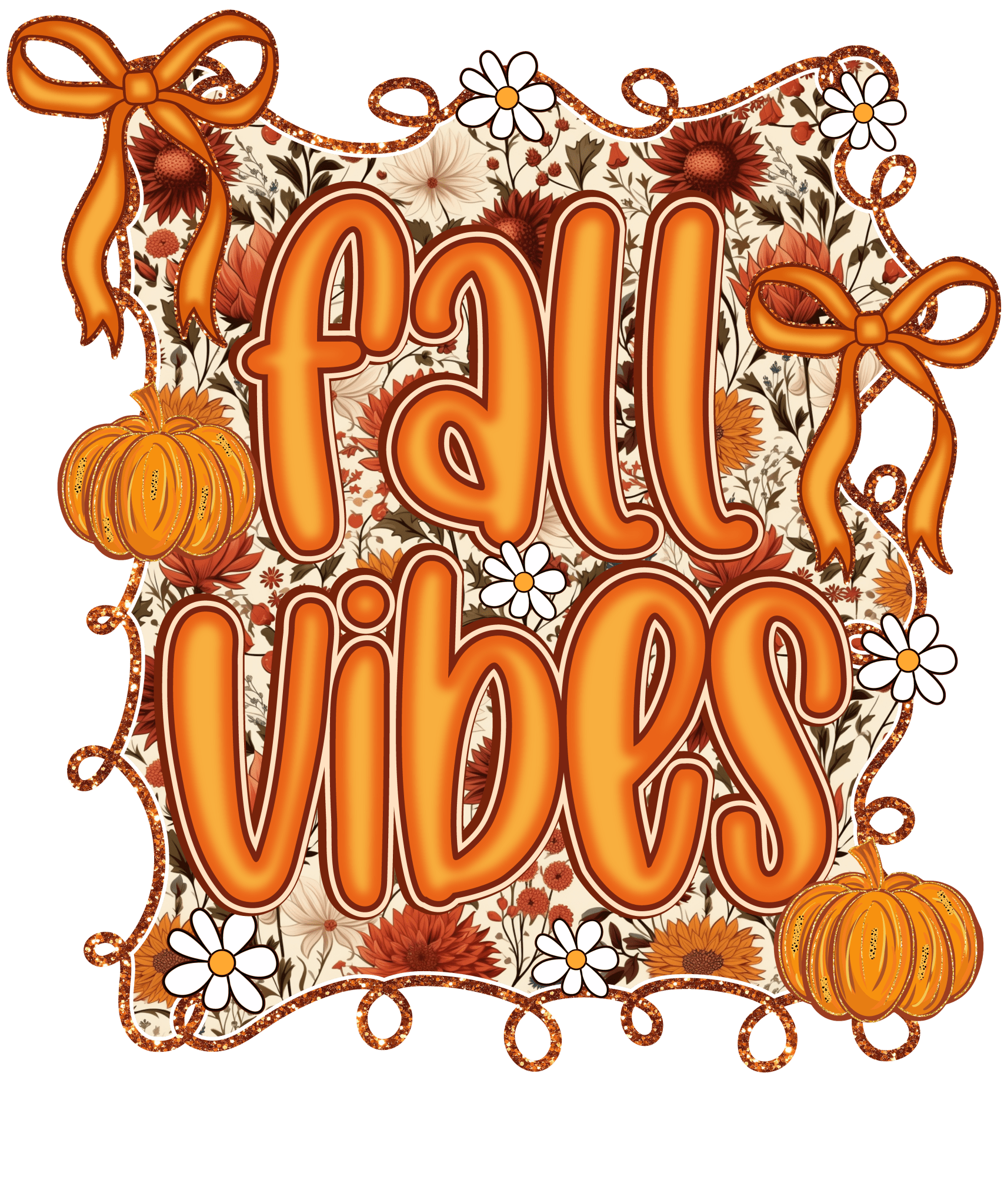 FL6 - Preppy Fall Vibes DTF Transfer - My Vinyl Craft