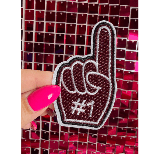 Foam Finger Colors Iron on Patch - My Vinyl Craft